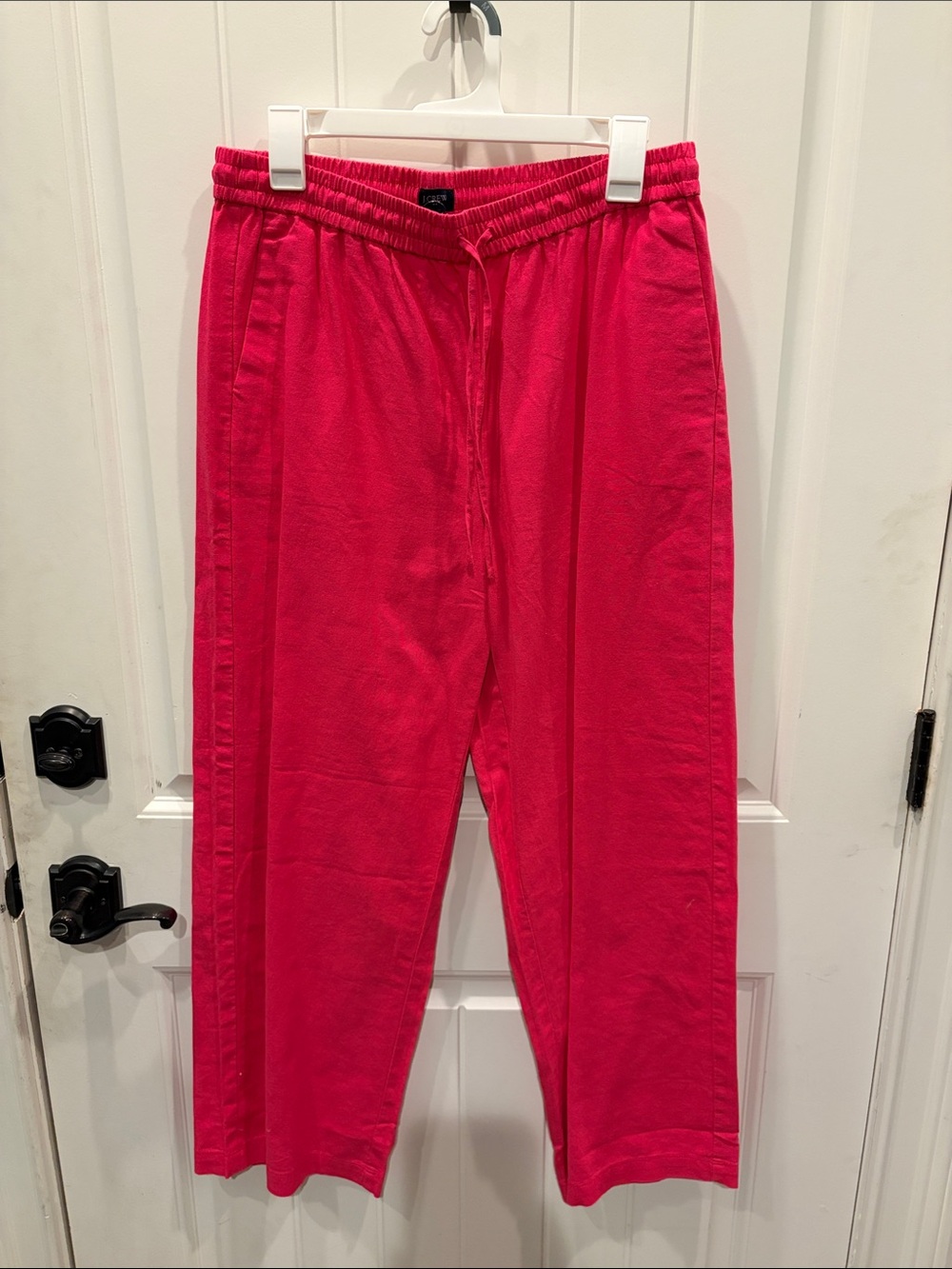 J. Crew Women's Bright Pink Drawstring Sweatpants